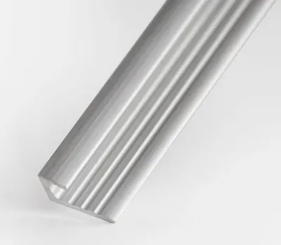 Produktbild von dedeco Aluminium Profil Abschlussprofil Endprofil Verbindungsprofil Alu 200cm für 3mm Duschrückwände Wandverkleidung Rückwände