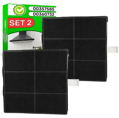 Aktivkohlefilter 2er-Pack 225x230x22 mm für Dunstabzugshauben