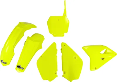 Produktbild von Ufo Suzuki Rm 85 2000-2024 Restyling Sukit405k-dflu Fork Protectors & Plastikbausatz Gelb  Gelb One Size