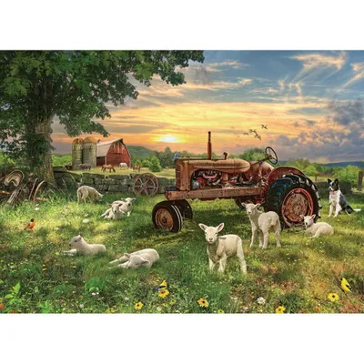 Produktbild von COBBLE HILL Puzzle Feld bei Sonnenaufgang 1000 Teile