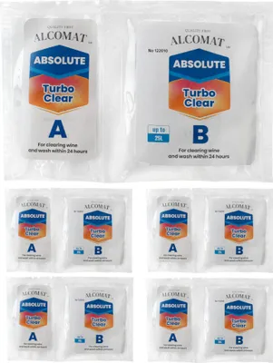 Zdjęcie produktu dla Alcomat ABSOLUTE Turbo Clear 24h dla 25 l | Środek klarujący Alkohol | 5 sztuk