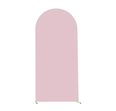 Obrázek produktu pro 3ks svatební oblouk Cover Set u tvarovaná kulatá horní tloušťka 4ft 5ft 6ft elastická kulisa Kit růžová