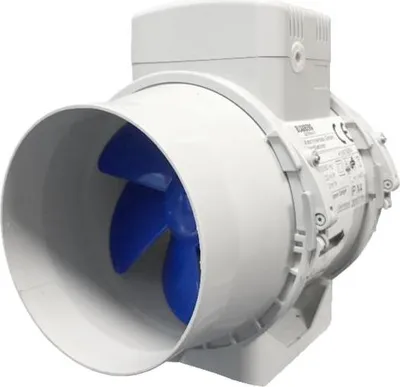 Produktbild von Blauberg - Weißer Rohrventilator - 100 mm - 2 Stufen