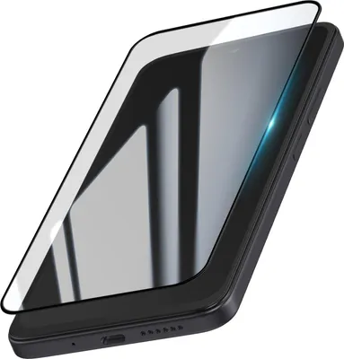 Obrázek produktu pro Avizar, ochranná fólie z tvrzeného skla pro Xiaomi Redmi 15 5G, 2,5D, odolná proti poškrábání, černá průhledná