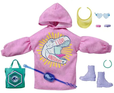 Produktbild von Love Dinosaurs | Mattel GRD62 | Barbie Garderoben Set Puppen-Kleidung
