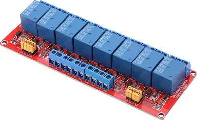 Image de 8 canaux optocoupleurs Module relais Board High & Low Trigger 12V