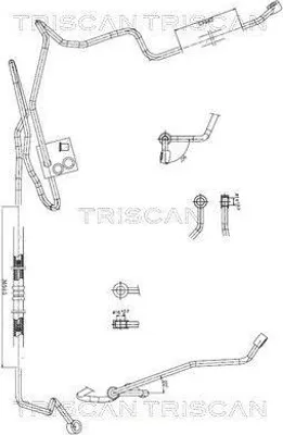 Produktbild von TRISCAN 8516 29007 Servoleitung für VW Golf IV Schrägheck (1J1) von Hydraulikpumpe nach Lenkgetriebe