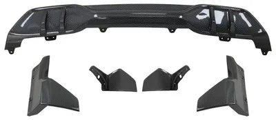 Produktbild von Aero Body Kit Stoßfängerlippe Diffusor für BMW X5 G05 2018-2022 M Performance Carbon Look.