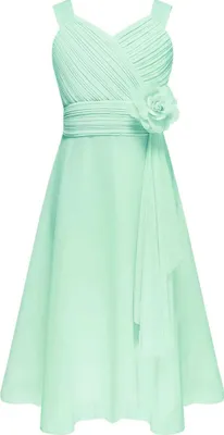 Produktbild von Sommertraum: Elegantes ärmelloses Chiffon-Mädchenkleid (Größe 152 cm) für den Strand und festliche Anlässe!