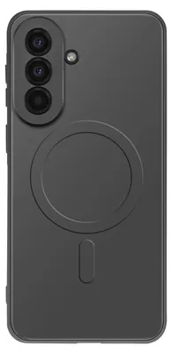 Image de Avizar, coque avec anneau magnétique et bordure pour appareil photo pour Samsung Galaxy A57, noir