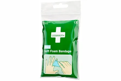 Produktbild von Cederroth Soft Foam Bandage Blau, 6 cmx40cm - 1 Stück
