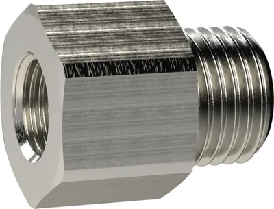 Produktbild von Riegler Reduziernippel lang, G 1 1/4 a., G 1 i., SW 50, Messing vern.