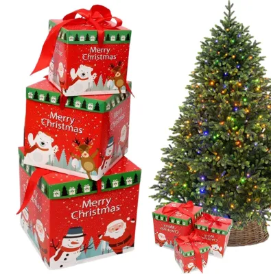 Image de Boîtes de rangement empilables pour décorations de Noël