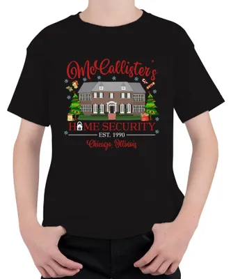 Produktbild von McCallister's Home Security Chicago Illinois - Weihnachten Kinder T-Shirt, Schwarz, 140