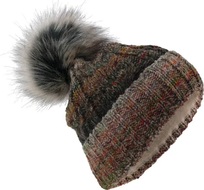 Produktbild von Strickmütze mit Bommel in 3 Farben
