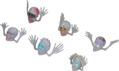 Obrázok produktu pre 6ks Mini Monster Finger Puppets Cute Funny Cartoon Interactive Halloween Finger Toys pre deti