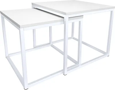 Obrázek produktu pro Konferenční stolek 2W1 bílá podnož bílá