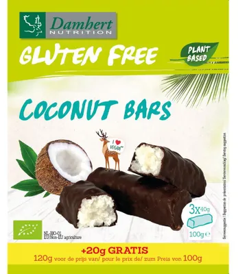 Produktbild von Damhert Kokos-Riegel 120g