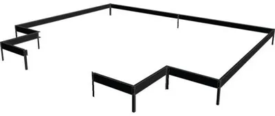 Produktbild von Fundament Halls Icon 6 8,6 m² 319,4 x 321,7 x 12 cm schwarz