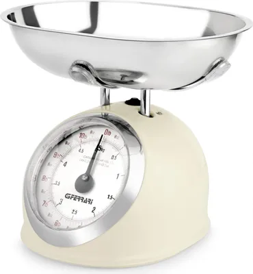 Image de G3 Ferrari Aska G2000300 Balance de cuisine mécanique 5kg Beige Métal avec Tare