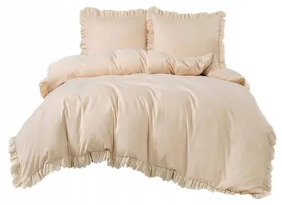 Obrázek produktu pro Bavlněná mikrovláknová sada povlečení s volánky, rozměr 200x220 cm