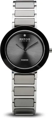 Produktbild von BERING Damenuhr schwarz/silber 11429-Charity-2016