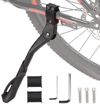Produktbild von Fahrradständer, 4 cm höhenverstellbar, rutschfest, Seitenständer für Mountainbike, MTB, Trekkingrad, Rennrad usw