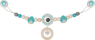 Produktbild von Goki Kinderwagenkette Pinguin mit Clips, Kinderwagen, Holz