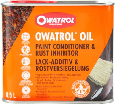 Produktbild von Owatrol Oil Öl Rostschutz Rost Versiegelung für Rostflächen Patina Erhalt 0,5L