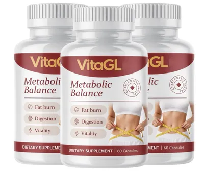 Immagine prodotto di SET di 3 confezioni da 60 capsule di Vitagl, integratore alimentare – con estratto di tè verde, aceto di mele, zenzero, cannella, cromo ed estratti vegetali – per adulti.