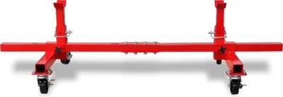 Image de vidaXL Tréteau d'appui mobile rouge