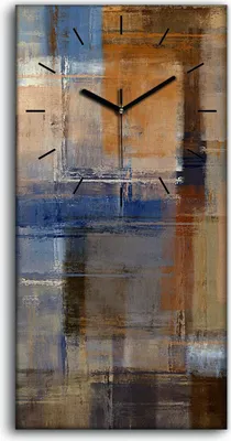Produktbild von Dekor Leinwand Uhr Wandbilder Geräuschlos 30x60 Malerei Abstrakte Kunst - schwarze Hände