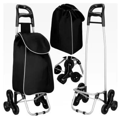 Produktbild von Einkaufstrolley 30 Liter Abnehmbare Tasche mit Treppensteiger max. Belastung 18 kg