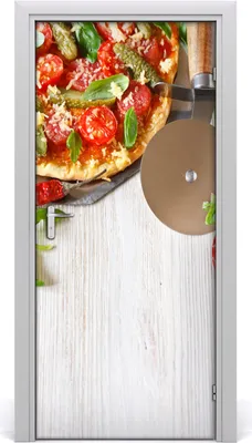 Produktbild von Tulup Türaufkleber 95x205 cm Dekorative Aufkleber Selbstklebend Wasserdichte Tapete Abnehmbar Schlafzimmer Wohnzimmer Wohnkultur - Die Pizza