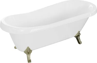 Obrázek produktu pro Mexen Retro volně stojící vana 170 x 75 cm, Bílá, Zlaté nožky - 53251707500-50