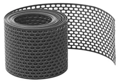 Produktbild von Fassadenprofile Vogelschutzgitter 5m x 50mm Schwarz – PVC Traufgitter & Lüftungsband zur Vogelabwehr – langlebig, wetterfest, einfache Montage & ideal zur Taubenabwehr