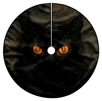 Produktbild von Baumrock für Halloween mit Gruselaugen, schwarz, 91,4 cm