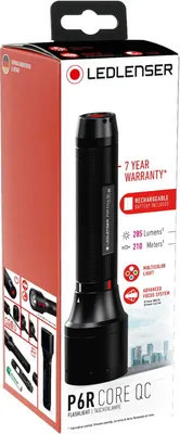 A product box for a Ledlenser flashlight.