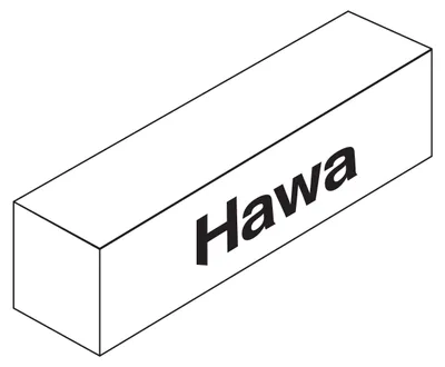 Produktbild von HAWA Garnitur Hawa Combino 65 H IS ol, Türstärke 25-40 mm, f