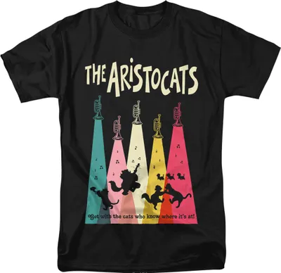 Produktbild von The Aristocats - T-Shirt für Damen TV2504 (XL) (Schwarz)