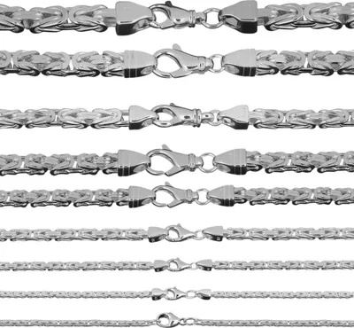 Produktbild von Silberkette Königskette Halskette Breite 10 mm 60cm 925 Sterlingsilber
