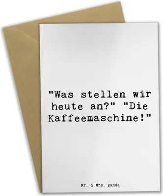 Produktbild von Mr. & Mrs. Panda neujahrskarte Spruch Freude am Morgen - Weiß - Geschenk, Grußkarten, glückwunschkarten, hochzeitskarten, Gefühl, Lebensfreude, einladungskarten, Glück