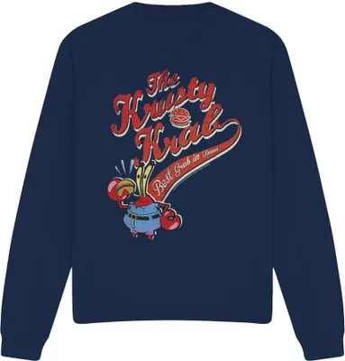 Produktbild von SpongeBob SquarePants - "The Krusty Krab" Sweatshirt für Herren/Damen Uni TV12662 (M) (Marineblau)