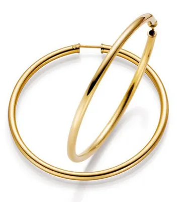 Produktbild von Creole Creolen 52x3mm Ohrringe Ohrschmuck 585 Gold Gelbgold rund Goldohrringe