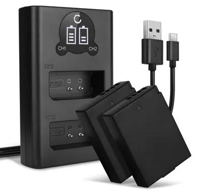 Immagine prodotto di CELLONIC 2x Batteria per Fotocamera Compatibile con Canon EOS 1100D, EOS 4000D, EOS 2000D, LP-E10 – (1020mAh, 7.4V) + Caricabatterie Doppio