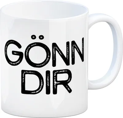 Produktbild von Kaffeebecher mit Spruch: Gönn dir Kaffeetasse Tasse
