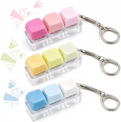 Productafbeelding van Toetsenbord fidget speelgoed - Set van 3 - Decompressie fidget clicker - Sleutelhanger