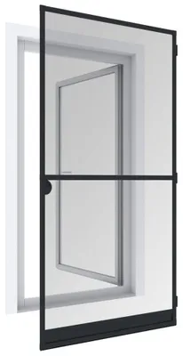 Insektenschutz Tür 120x240 cm, Aluminium, Weiß