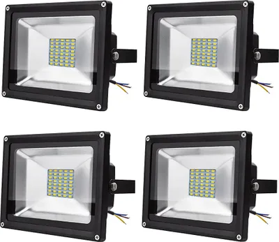 Produktbild von 4pcs 30W LED Strahler Fluter,Greenmigo 30W SMD LED Fluter,IP65 Flutlicht Leuchtmittel Baustrahler Scheinwerfer Warmweiß Wandstrahler Außenstahler Leuchtmittel 85-265V AC
