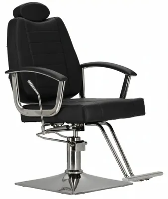 Zdjęcie produktu dla Fotel fryzjerski Blau hydrauliczny obrotowy do salonu fryzjerskiego podnóżek chromowany krzesło fryzjerskie